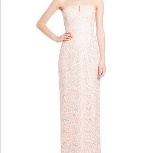 Aidan Mattox Blush Strapless Dress